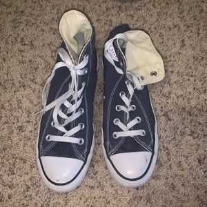 Navy High top converse